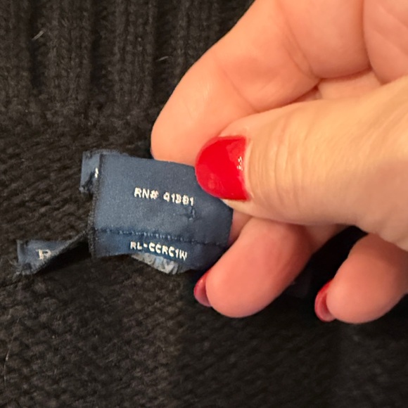 Ralph Lauren Blue Label Hand Knit Zip Up Sweater Size Small - Picture 3 of 10